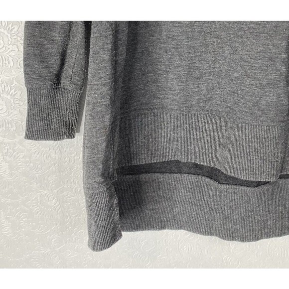 Theory Sz S Gray Knit Crew Neck Tunic - Picture 5 of 8